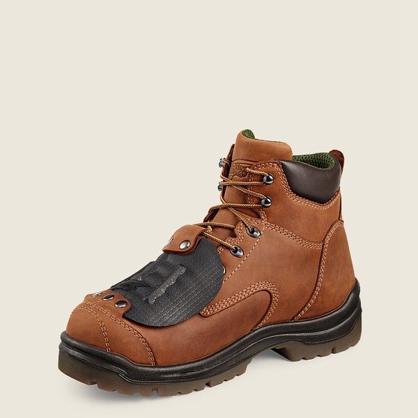 Botas de Seguridad Red Wing Hombre Marrom - King Toe® - 6-Inch Toe Metguard - 965-FNMUVX